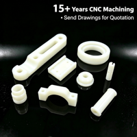 Options de matériaux : PMMA, PA6/PA66, PEI, PEEK, PTFE, PP, HDPE. Usinage CNC personnalisé et usinage selon les dessins et échantillons du client.