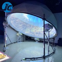 Expérience immersive interactive en dôme à 360 degrés avec projection et suivi de mouvement pour parcs à thème/musées/salles de jeux