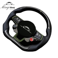 Volant R pour Volkswagen Golf 7 7.5 MK7 R GTI GTD GTE Polo GTI Scirocco Passat B8 Tiguan Allspace en fibre de carbone sèche