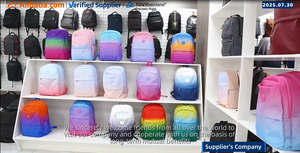 Sac à dos en polyester coloré pour jeunes, grand sac à dos dégradé personnalisé, sacs d'école pour enfants - Product Image 6