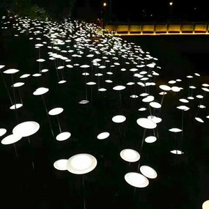 Lámpara LED de Exterior, Diseño UFO, Acrílico Esmerilado, Redonda, para Jardín, Impermeable IP66, Decorativa - Product Image 4