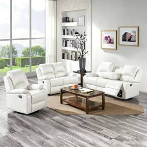 Sofá Reclinable Manual Moderno, Silla de Cuero con Cojín de Aire, Muebles de Sala de Estar de Lujo, Ajustable - Product Image 3