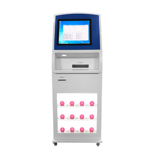 Kiosque libre-service de gestion des files d'attente de 21.5 pouces avec écran <span class=keywords><strong>LCD</strong></span> debout au sol de l'imprimante pour restaurant/banque - Product Image 1