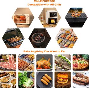 Tapis de gril de barbecue antiadhésif de haute qualité résistant à la chaleur et réutilisable accessoires de grilles à gaz emballage de vente par correspondance pratique - Product Image 5