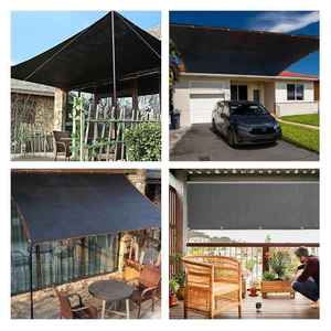 Black HDPE Woven <strong>Sun</strong> <strong>Shade</strong> Net, Heavy Duty Anti-Aging Insulation Sunscreen Mesh Cover for Household Courtyard Patio Garden - Product Image 5