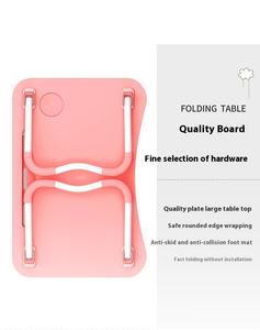 תלמיד עצלן מחשב שולחן מתקפל פשוט שולחן מתקפל עבור מיטה במעונות שולחן קטן ללימוד - Product Image 4