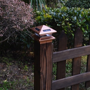 Leal al aire libre <span class=keywords><strong>Post</strong></span> de luz <span class=keywords><strong>Solar</strong></span> llama parpadeante luz para cerca de camino de jardín Patio Yard paisaje Decoración - Product Image 2