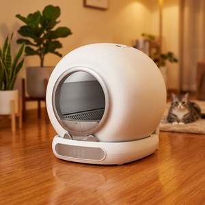 Litière automatique pour chat 65L, design drone, autonettoyante, facile à nettoyer, capteur de gravité, certifiée UE RoHS, sécurité, multi-chats - Grande Vente - Product Image 2