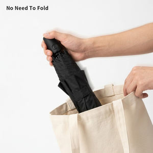 Paraguas Plegable de Negocios Resistente al Viento de 19 Pulgadas*6k, Apertura Automática, Súper Ligero, Fácil de Cerrar, Plegable para la Lluvia, para Promoción - Product Image 2