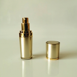 Il flacone <span class=keywords><strong>Spray</strong></span> <span class=keywords><strong>acrilico</strong></span> rotondo da 15ml con cono dorato per l'imballaggio cosmetico può stampare il Logo - Product Image 2