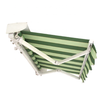 Auvent rétractable pour terrasse, auvent extérieur imperméable en aluminium, auvent anti-pluie, couverture de balcon, tente coulissante manuelle pliable anti-UV