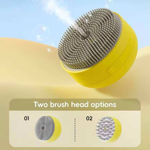 Peigne de massage multifonctionnel en silicone à piles pour le toilettage et le nettoyage des chats et des chiens - Product Image 6
