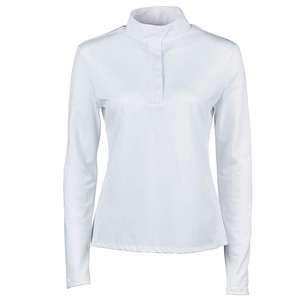 Shemax 2023 <b>Top</b> Quality Hot Selling Custom Wholesale Horse Riding Ladies <b>Long</b> <b>Sleeve</b> Show Shirt - <b>White</b> - Product Image 4