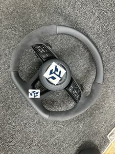 Housse de volant en cuir suédé cousu à la main Alcanta <span class=keywords><strong>Ra</strong></span> Wrap pour <span class=keywords><strong>Audi</strong></span> R8 Coupé <span class=keywords><strong>Audi</strong></span> Sport Edition TT Coupé 2015 - Product Image 4