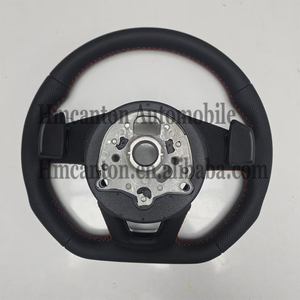 Volant en cuir perforé pratique en promotion pour modèles Audi A3 A4 A4L A5 A7L A8 Q5 Q7 B9 A6 R8 TT - Nouveau produit - Product Image 3