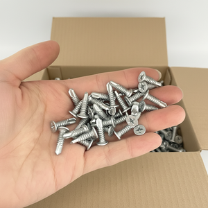 1000pcs Zinc Plated Silver ANTI <strong>RUST</strong> Class 4.8 Self Drilling <strong>Screw</strong> #10*5/8 M4.8*16mm Metric Steel Wood - Product Image 1