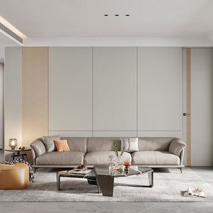Meuble TV LED contemporain avec compartiments de rangement spacieux en bois, convient aux téléviseurs de 65 pouces, design moderne pour le salon, décoration intérieure - Product Image 4