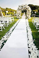 Tapis miroir blanc brillant PE feuille blanc tapis de mariage pour décoration de réception d'allée