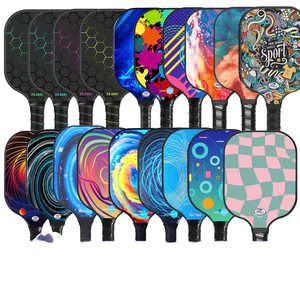 Ensemble <span class=keywords><strong>de</strong></span> pagaies <span class=keywords><strong>de</strong></span> pickleball en fibre <span class=keywords><strong>de</strong></span> verre Myway Brand 11mm d'épaisseur 225g Vente directe d'usine légère - Product Image 1