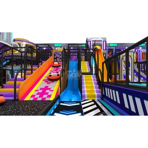 Custom Commercial Kids Interactive Indoor Playground Neon Space Theme Soft Play Naughty Castle Center - Product Image 3
