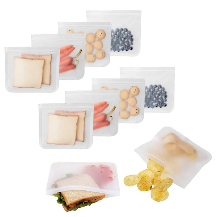 The factory sells environmentally friendly and recyclable transparent PEVA food bags for freshness