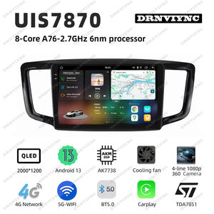 Radio de Coche con Pantalla Android 2K 7870, Reproductor de Video Estéreo, Carplay, Cámara 360, GPS, 4G, DSP, Audio para Honda <span class=keywords><strong>Odyssey</strong></span> 2015-2018 - Product Image 3