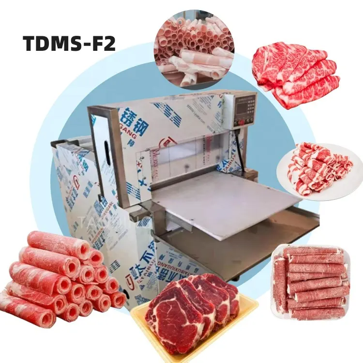 맞춤형 신형 도살장 고기 절단 기계 생선 고기 필레 슬라이스 얇은 냉동 고기 슬라이서