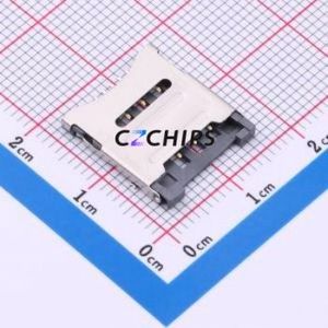 ASIM-01A-6P SIM Card Connector SMD Connector Flip Cover Type Micro SIM Card Card Holder 1.8mm - Product Image 1