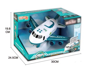<span class=keywords><strong>Jouet</strong></span> d'avion à friction en plastique pour enfants, dessin animé, transformable, avion en métal, jouets en métal moulé sous pression - Product Image 2