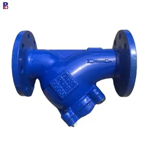 DIN3202 Standard PN16 Epoxy RAL5005 Ductile Iron Body Y Filter Y Strainer