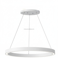 Luminaire suspendu circulaire moderne à anneaux LED RONSE pour hôtel, restaurant, bâtiment commercial