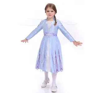 Halloween Kids Costumes Halloween Elsa Dress Cosplay Costume In Frozen Elsa Princess Desnye Princess Anna Dress Kids Girls