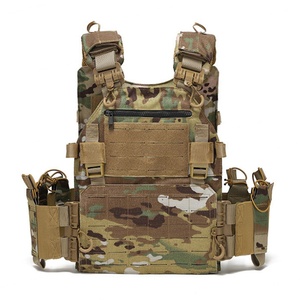Gilet tactique porte-plaques à libération rapide, léger, en Oxford, pour homme, armure réglable avec système MOLLE - Product Image 3