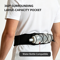 En stock – Support de bouteille unisexe STRIDE en nylon imperméable, multi-compartiments, avec fermeture éclair frontale, écologique et fixe
