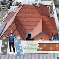 Afrique du Sud Zambie Nouveaux matériaux de construction Tôles de toiture Tuiles Harvey Tuiles en aluminium composite Elite Tuiles de toiture revêtues de pierre