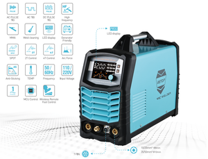 RETOP <span class=keywords><strong>Saldatrice</strong></span> Portatile <span class=keywords><strong>TIG</strong></span>-200P AC/DC <span class=keywords><strong>TIG</strong></span>/MMA 2 in 1 per Alluminio e Acciaio Inossidabile - Product Image 1