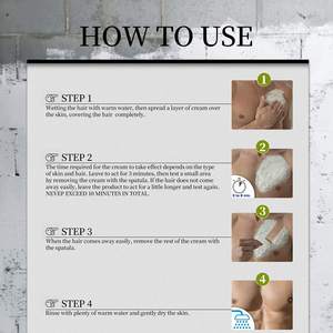 OEM Private Label Crema di Rimozione Dei Capelli per Gli Uomini Indolore <span class=keywords><strong>Depilatoria</strong></span> Infuso con Aloe Vera Pelle-friendly - Product Image 4