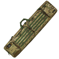 ALFA OEM 51 pouces Tactique Double Long Gun Bag Weapons Mallette de transport avec sangle de sac à dos, compartiment verrouillable