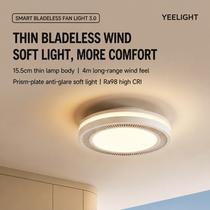 Ventilador de Techo Inteligente sin Aspas <span class=keywords><strong>Yeelight</strong></span> 3.0, 78W, Ra98, 2700-5300K, para Dormitorio, Compatible con la Aplicación Mi Home, Venta al Por Mayor - Product Image 1