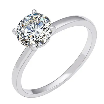 Wholesale High Quality Full Diamond Silver 925 Engagement Moissanite Rings For Women