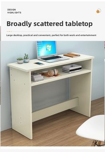 Escritorio de Oficina Moderno de 40 cm para Montar en la Pared, Rectangular, Estrecho, de 30 cm de Ancho, Panel de Madera, Uso Comercial, Mesa Lateral de 20 cm para Pared - Product Image 2