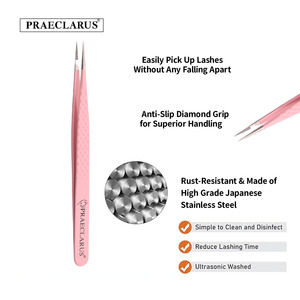 Chuyên nghiệp chất lượng cao thép không gỉ mở rộng lông mi nhíp sử dụng hàng ngày sợi tip kẹp cho phần mở rộng lông mi - Product Image 4