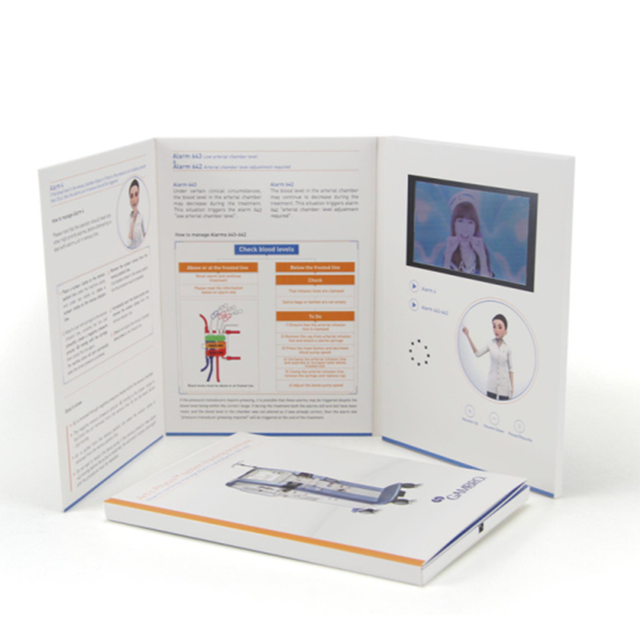 Chinese Homemade Video Brochure Booklet Suppliers 5 Inch Video Book