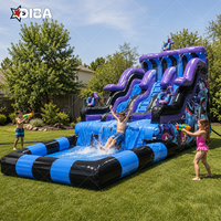 Toboggans aquatiques gonflables haut de gamme 2026 en PVC pour parc aquatique extérieur