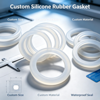 Joint torique plat en silicone sur mesure, rondelle en caoutchouc haute élasticité, épaisseur personnalisée pour accessoires d'étanchéité d'équipement
