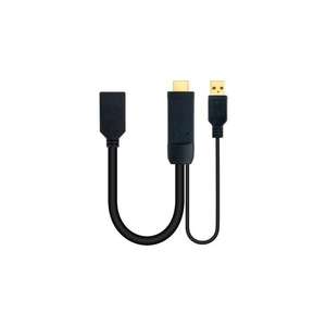 Convertidor HDMI a DisplayPort de 20 cm, HDMI/M a DP/H, ideal para conectar dispositivos multimedia a monitores y proyectores. - Product Image 1