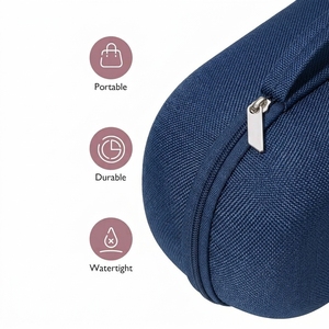 Étui de rangement EVA imperméable bleu pour tire-lait, avec fermeture éclair, sac de voyage portable, boîte de protection pour accessoires de maternité - Product Image 5