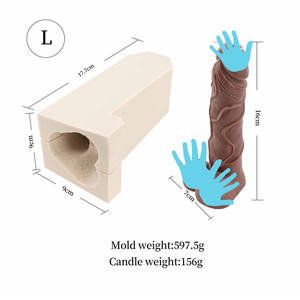 3D adulte mâle gode Silicone moule Sexy pénis moule savon chocolat <span class=keywords><strong>bougie</strong></span> polymère argile gâteau décoration outil mâle organe moule - Product Image 5