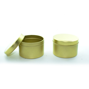 <span class=keywords><strong>Bougie</strong></span> en aluminium 4oz 8oz Forme ronde en étain Logo personnalisé Rose Gold Brush Halloween Boîte en métal Bocaux à <span class=keywords><strong>bougie</strong></span> avec couvercle Emballage - Product Image 2