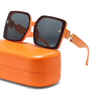 2023 New Arrivals Small MOQ luxury brand designer inspired fashion oversized shades sunglasses for women